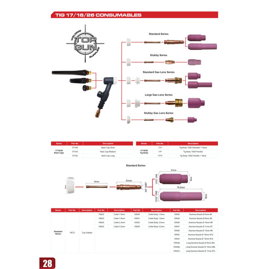 Top Gun TIG Consumable Kit