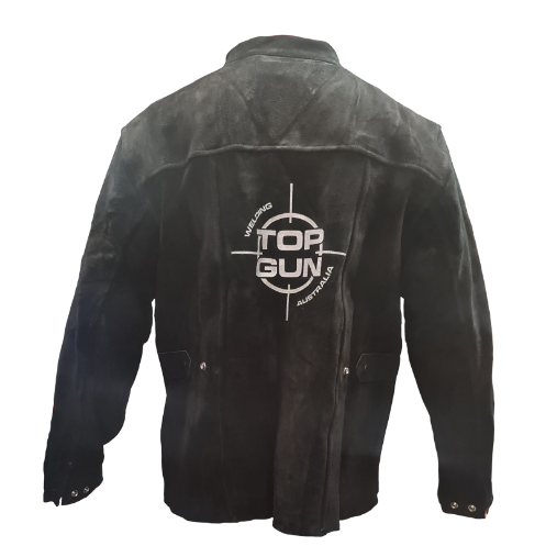 Top Gun Premium Cowhide leather welding jacket in size L