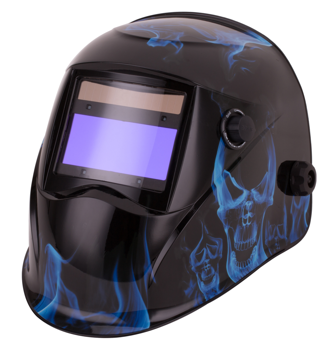 Welding Helmet - WARRIOR Blue Inferno