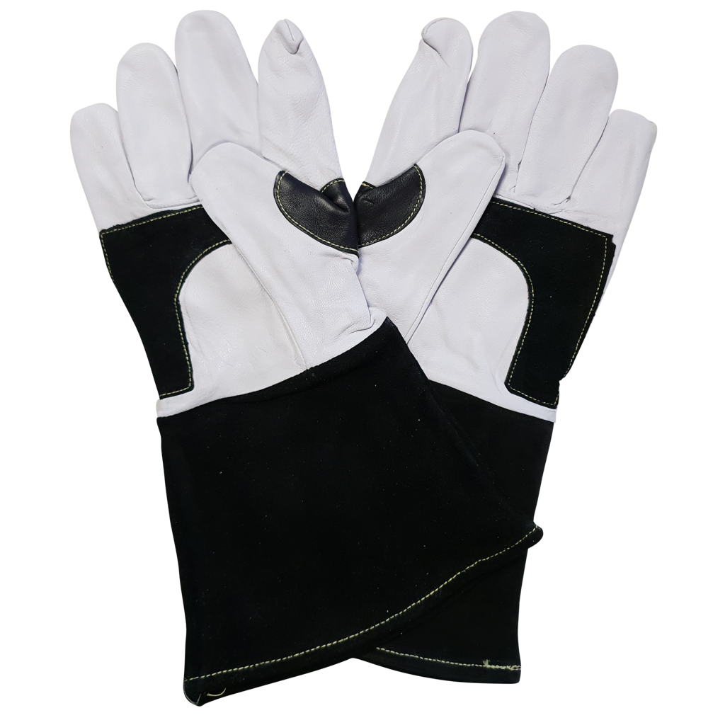 Welding Gloves - Black/White Premium