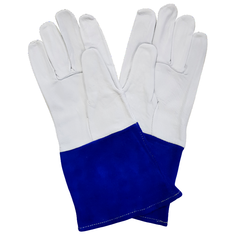 Welding Gloves - TIG Blue/White Premium