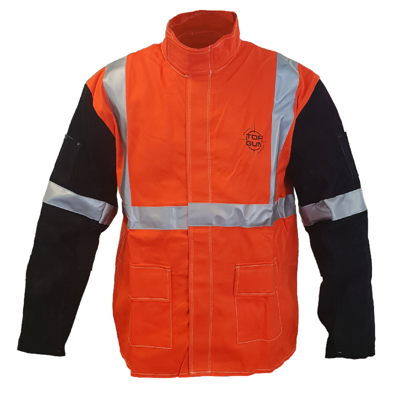 Welding Jacket - Hi-Vis in size XXXL