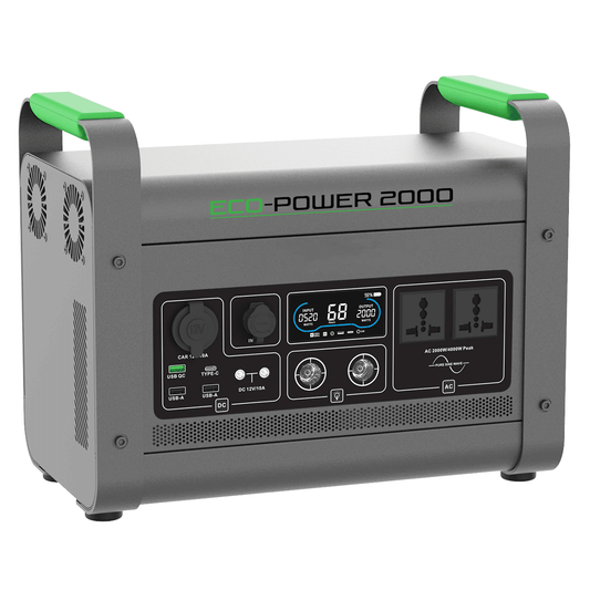 Eco-Power Portable Solar Generator - 2000 Model