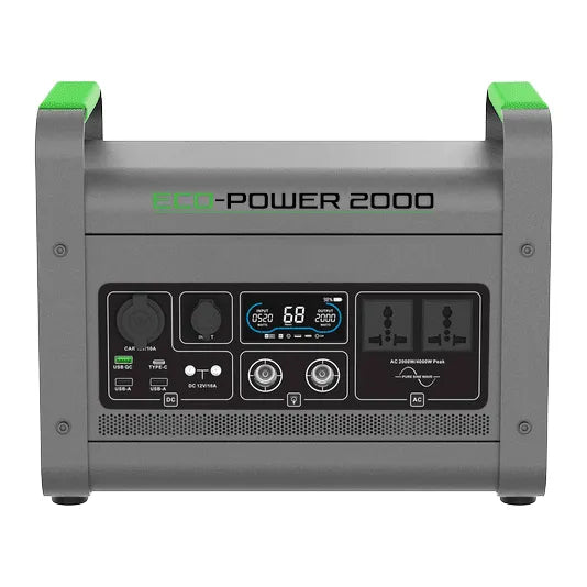 Eco-Power Portable Solar Generator - 2000 Model