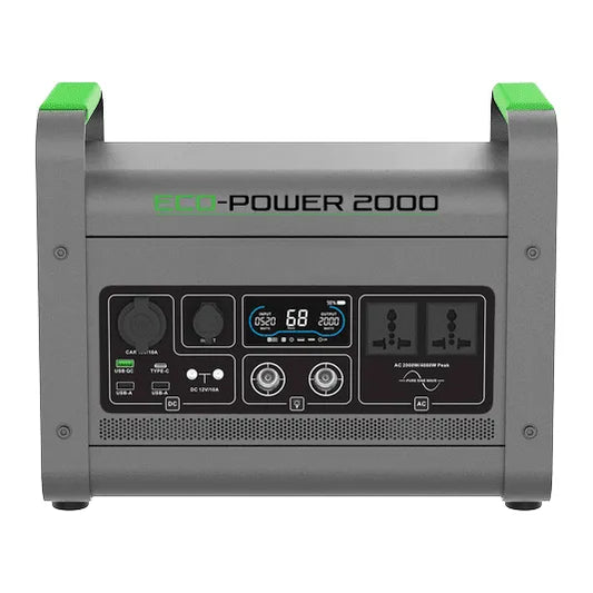 Eco-Power Portable Solar Generator - 2000 Model