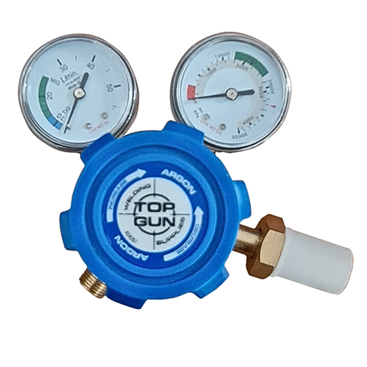 Top Gun Argon Twin Gauge Gas Regulator