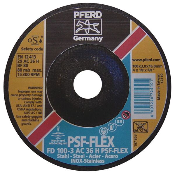 Grinding Disc SA-FD 125-3 AC36 PSF STEELOX