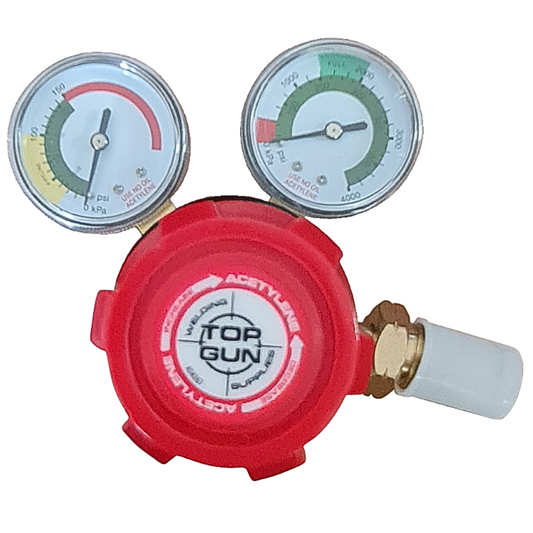 Top Gun Acetylene Twin Gauge Gas Regulator
