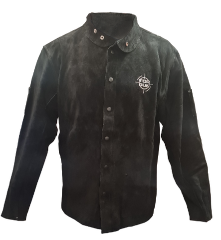 Top Gun Premium Cowhide leather welding jacket in size L