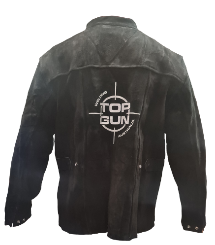 Top Gun Premium Cowhide leather welding jacket in size L