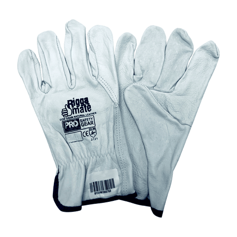 Gloves - Cow Natural Grey Large R/MATE