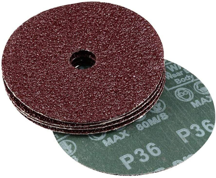 Fibre Sanding Disk 4581 125mm P36 (25 Packet)