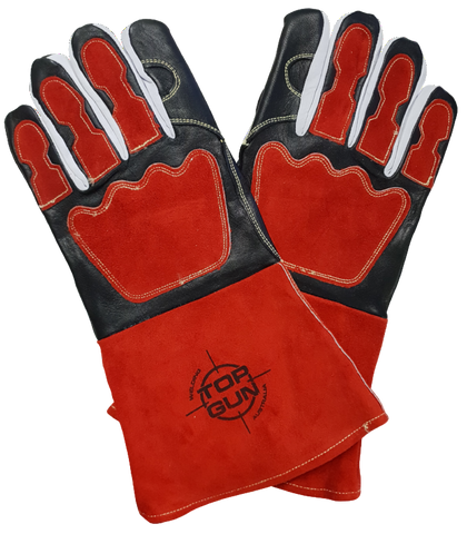 Welding Gloves - Red/Black Premium