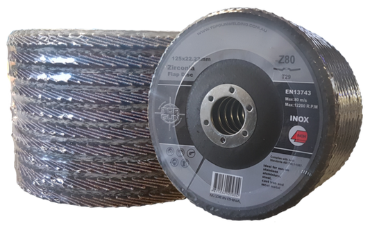 Topgun Zirconia 5" 22mm 80 Grit Flap Disc