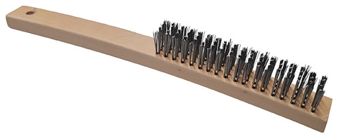 Brush 4 row SS with long handle